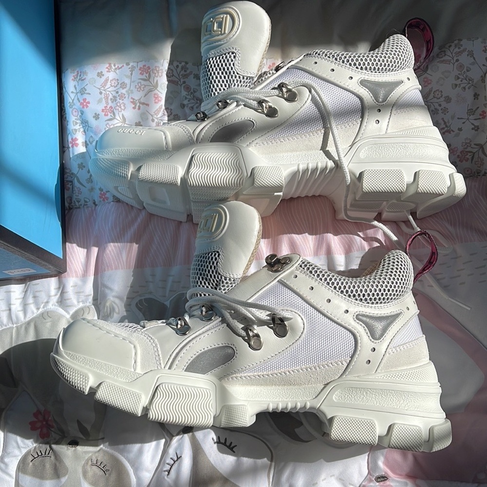 ❌❌Sold❌❌Gucci Flashtrek 'White' Low Top Chunky Sneakers